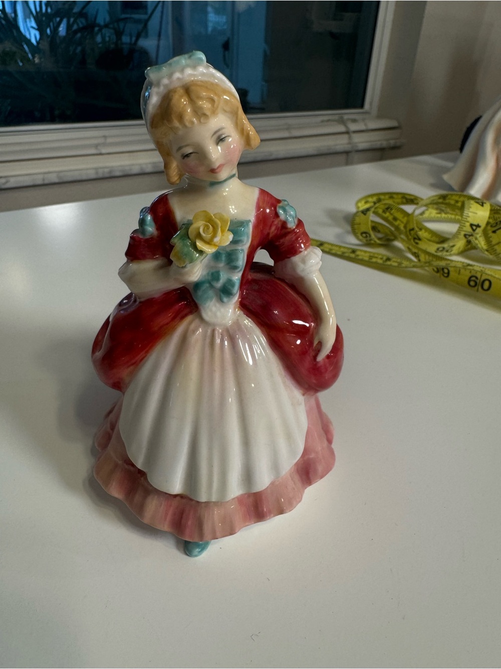 Royal Doulton Pink and White 'Valerie' Figurine Base Marking